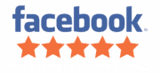 Facebook Review Badge White