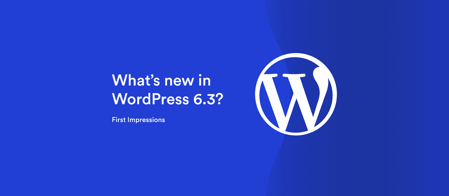 WordPress latest update 6.3