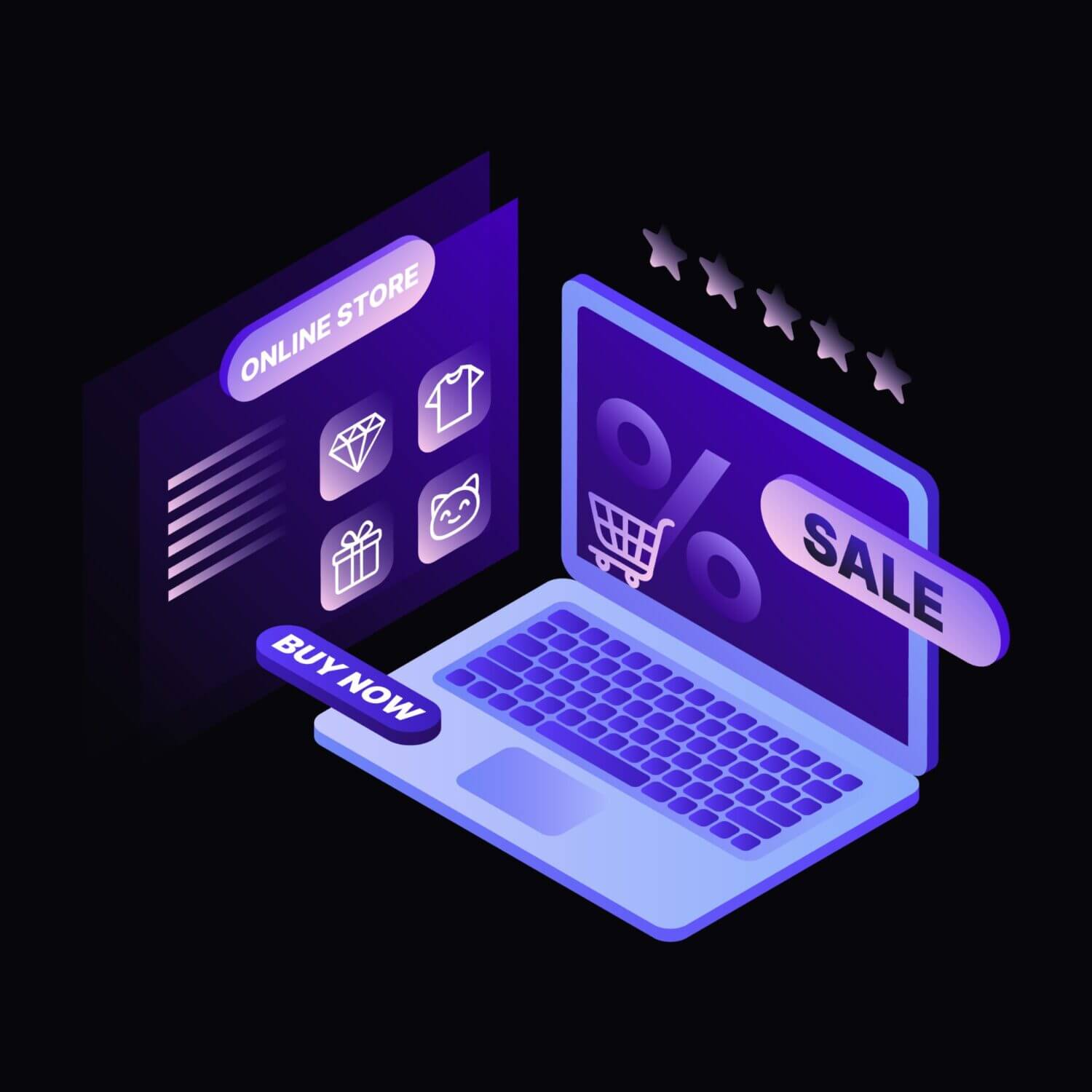 Graphic depicting Online Presence of a Business